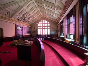 Furniture removal during start of the renovation of the Perry County Courthouse.