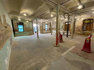 Phase One construction completion inside the Perry County Courthouse renovation.