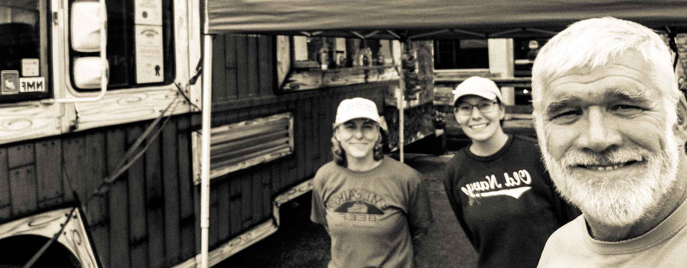 Perry County Commissioner Ben Carpenter, his wife Katrina and friend at their Mt. Airy Beef food truck.