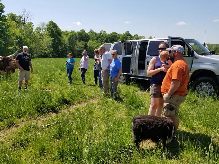 Commissioner Ben Carpenter leading a wetland tour in Perry County, Ohio